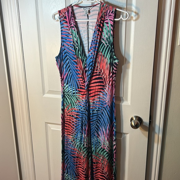 Tommy Bahama Tulum Trance Twist Maxi Dress in OCEAN DEEP size L - Picture 3 of 11
